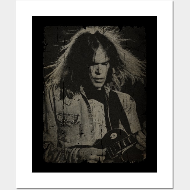 Neil Young Vintage Wall Art by Nyepelekan